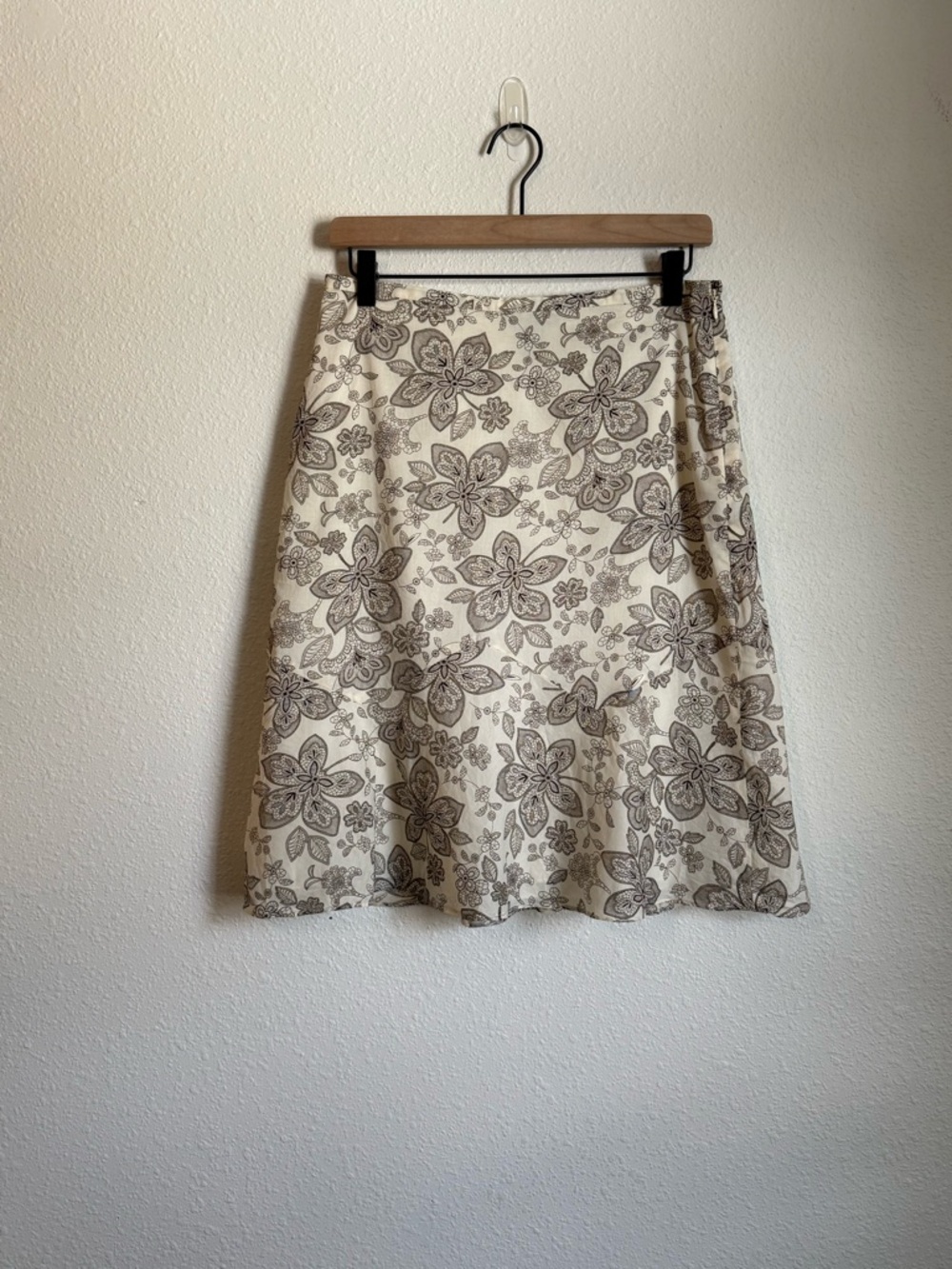 Y2K Ann Taylor Floral Midi Skirt Vintage Coquette Feminine Boho Chic 90s - Picture 7 of 8